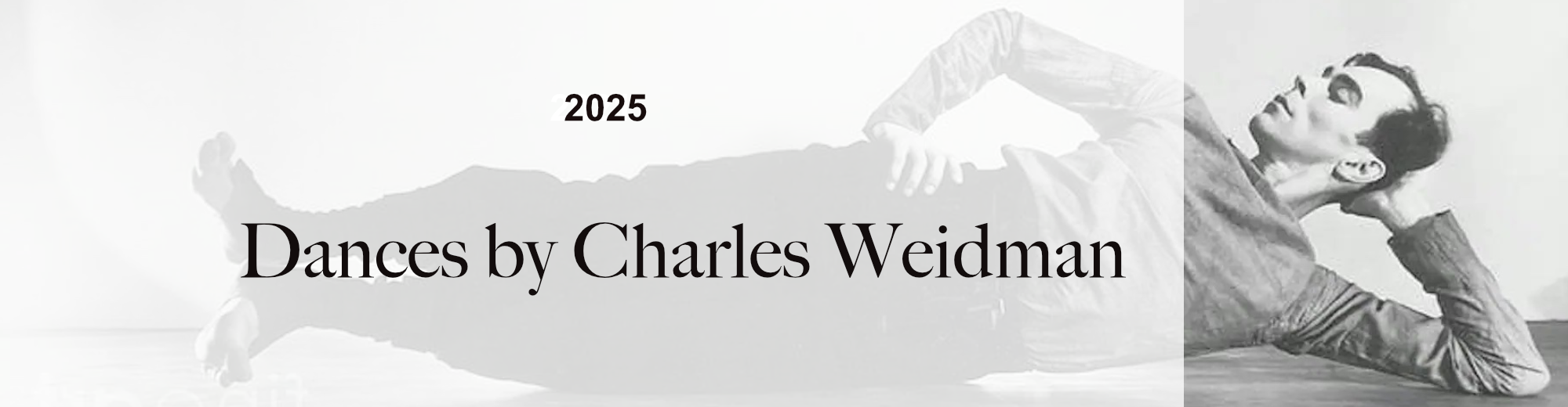 banner for Dances by Charles Weidman